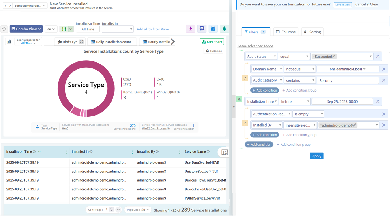 Monitor AD computer activities with AdminDroid